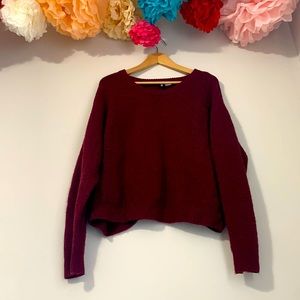H&M Thick Burgundy Sweater